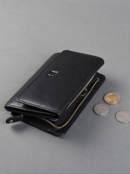 FAVORI - Black Classic Leather Wallet