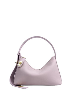 FAVORI - Mauve Lumi - Leather Baguette Bag