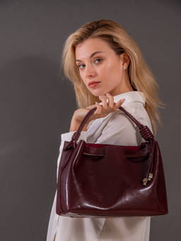 FAVORI - Brown Terra - Leather Satchel Bag