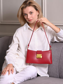 FAVORI - Red Felice - Baguette Bag