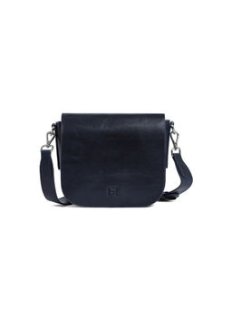 FAVORI - Navy Blue Cintola - Leather Handbag with Dual Sling