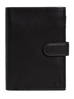 FAVORI - Black Filato Passport Leather Wallet