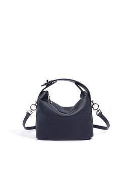 FAVORI - Black Liora Pebble - Leather Handbag
