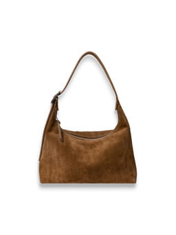 FAVORI - Tan Camille -Suede Leather Hobo Bag