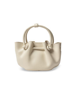 FAVORI - Ivory Corda - Leather Handbag