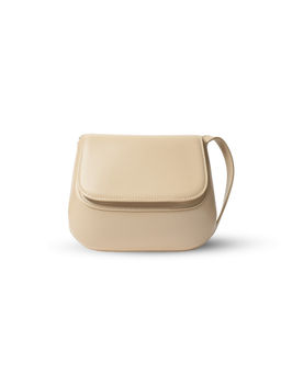 FAVORI - Beige Luna - Leather Structured Bag