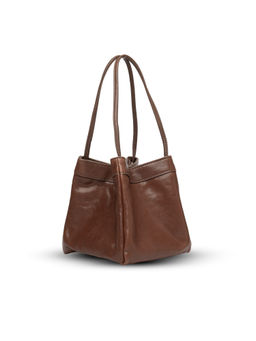 FAVORI - Brown Scatto - Leather Hand Bag