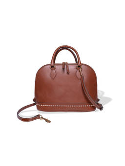 FAVORI - Tan Anette -Leather Satchel Bag