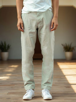 Bewakoof - Men's Sage Green Trousers