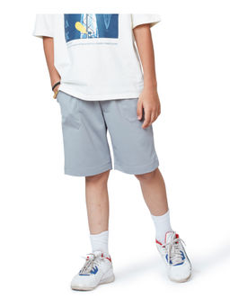 My Milestones - Grey Boys Regular Fit Shorts with Pockets