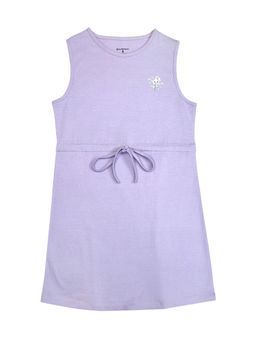 My Milestones - Lavender Girls Drawstring Waist Utility Dress