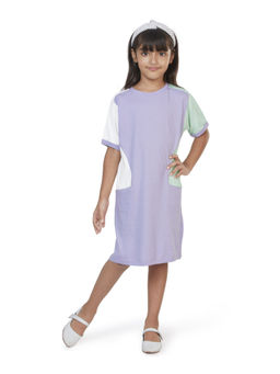 My Milestones - Lavender Girls A Line Pocket Dress