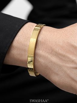 SWASHAA - Ian 18K Gold Plated Men's Kada