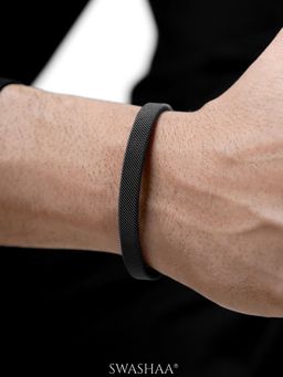 SWASHAA - Black Mesh Cuff Men's Cuff