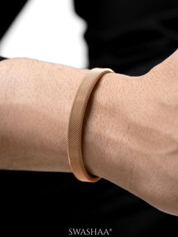 SWASHAA - Rose Gold Mesh Cuff Men's Cuff