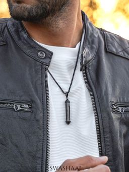 SWASHAA - Black Luca Men's Pendant Necklace