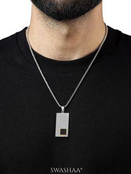 SWASHAA - Silver Mexa Men's Pendant Necklace