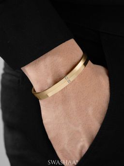 SWASHAA - Felipe 18K Gold Plated Men's Kada