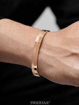 SWASHAA - Rose Gold Felipe Rosegold Plated Men's Kada