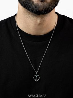 SWASHAA - Silver Noro Men's Pendant Necklace