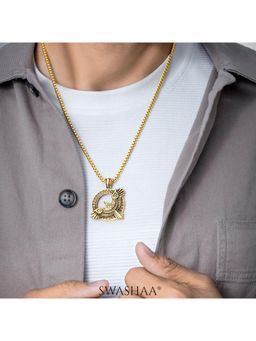 SWASHAA - Froro Eagle 18K Gold Plated Men's Pendant Necklace