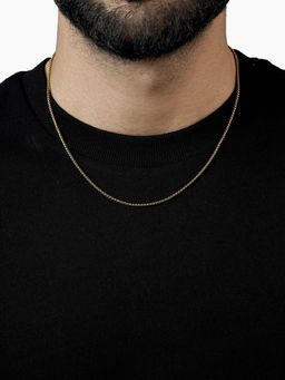SWASHAA - Gold Round Box Men's Chain
