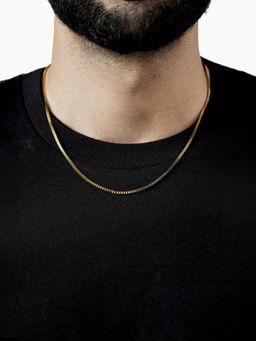 SWASHAA - Gold Box 2 Mm Men's Chain