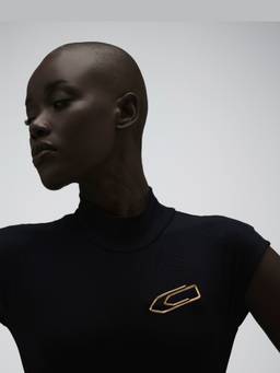 Anaash - Gold Paper Clip Brooch