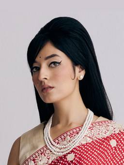 Anaash - White 6mm White Triple Necklace