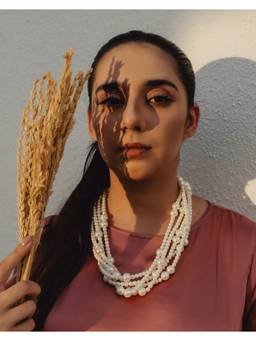 Anaash - White Mixed White Necklace