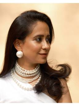 Anaash - White Imperial Pearl Necklace