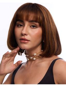 Anaash - Gold Baroque Chained Choker