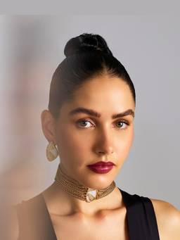 Anaash - Gold Ebo Chained Choker