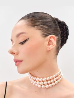 Anaash - Pink Ombre Pearl Choker