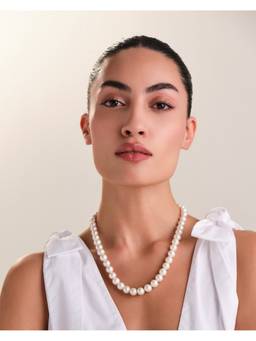 Anaash - White Natural Luxe Pearl Necklace