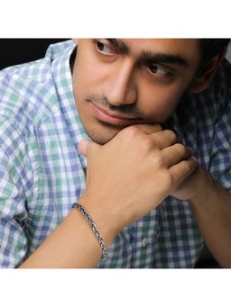 GIVA - Sterling Silver Braided Bracelet For Mens