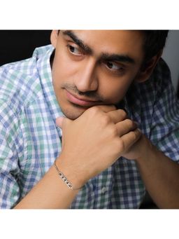 GIVA - Sterling Silver Elegant Loop Bracelet For Mens