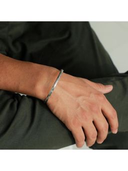 GIVA - Sterling Silver Dual Bangle Bracelet For Mens
