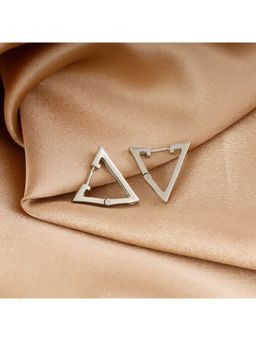GIVA - Sterling Silver Delta Earrings For Mens
