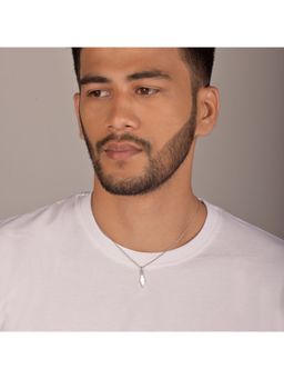 GIVA - Sterling Silver Rhombus Pendant With Link Chain For Mens