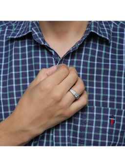 GIVA - Sterling Silver Carved Band For Mens