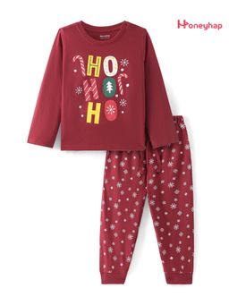 Honeyhap - Cotton Printed T-Shirt and Pyjama