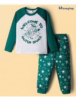 Honeyhap - Cotton Printed T-Shirt and Pyjama