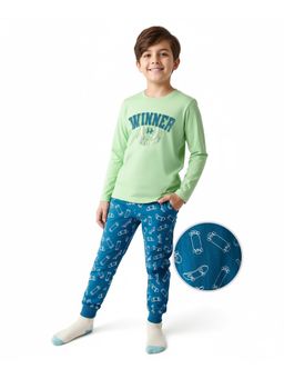 Honeyhap - Cotton Printed T-Shirt and Pyjama