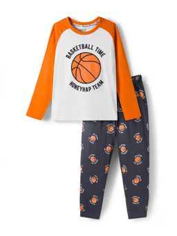 Honeyhap - Cotton Printed T-Shirt and Pyjama