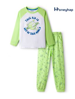 Honeyhap - Cotton Printed T-Shirt and Pyjama