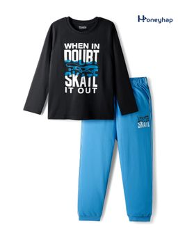 Honeyhap - Cotton Printed T-Shirt and Pyjama