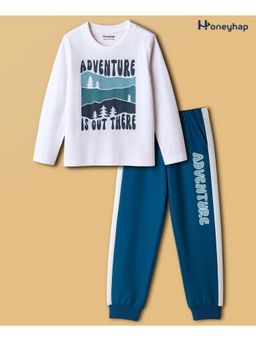 Honeyhap - Cotton Printed T-Shirt and Pyjama