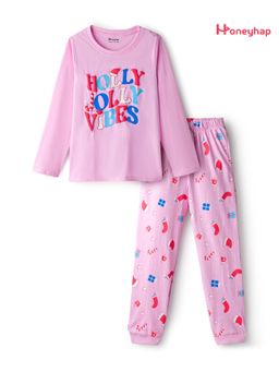 Honeyhap - Cotton Printed T-Shirt and Pyjama