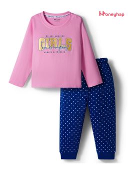 Honeyhap - Cotton Printed T-Shirt and Pyjama